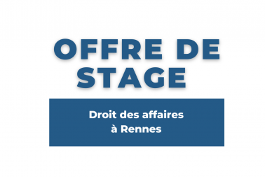 Image de l'article Offre de stage - LEXCAP RENNES